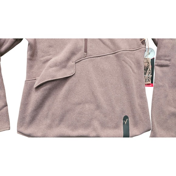 INDYEVA Womens Pullover Quarter Zip Top Sepia Rose Activewear Sz‎ L - Picture 3 of 9